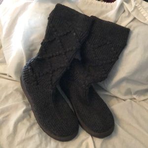 Gray argyle knit UGG boots sz7